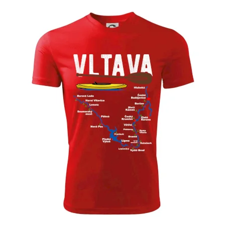 Mapa řeky Vltavy