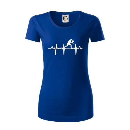 EKG stolní tenista stojící