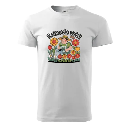 Zahrada volá - zahradník a slunečnice