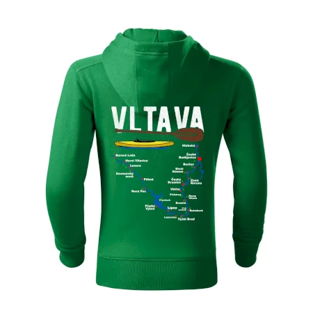 Mapa řeky Vltavy