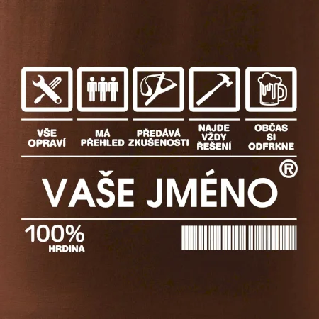 Vaše jméno - čárový kód