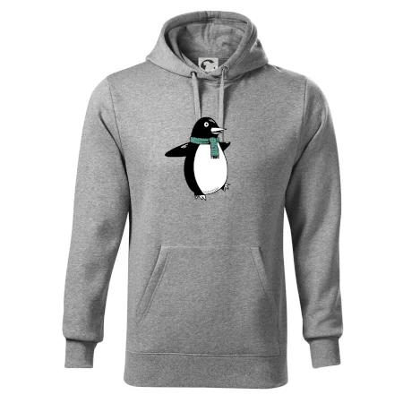Tučňák se zelenou šálou