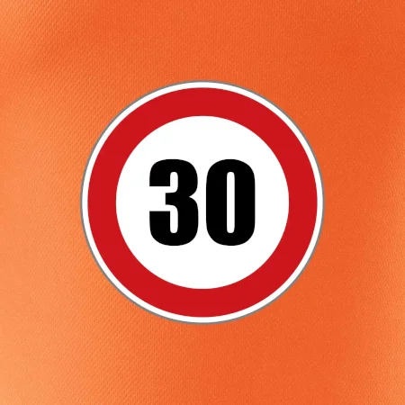 Dopravní značka - omezení rychlosti 30