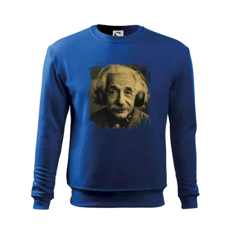 Albert se sluchátky
