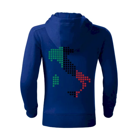 Itálie obrys vlajka