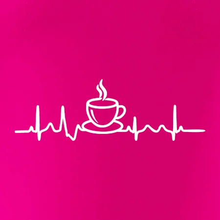 EKG hrnek kávy
