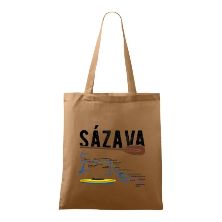 Mapa řeky Sázavy