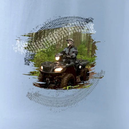 ATV čtyřkolka v lese