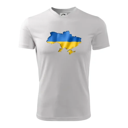 Ukrajina vlajka mapa