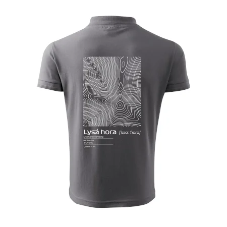 Lysá hora - vrstevnice v obdélníku