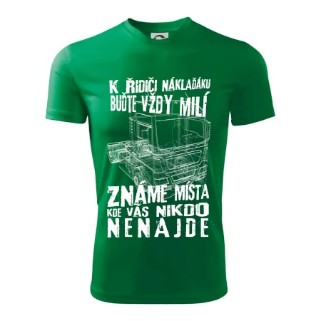 K řidiči náklaďáku buďte vždy milý