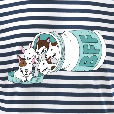 Bullterrier Friends Forever zelené (Pecka design)