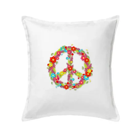 Peace symbol červené květiny