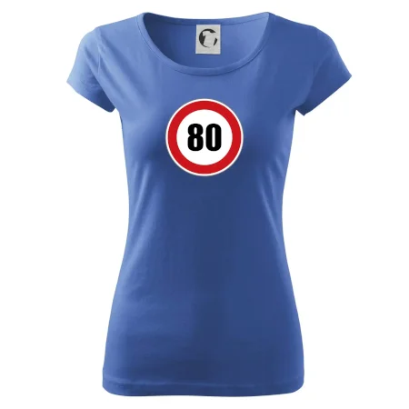Dopravní značka - omezení rychlosti 80