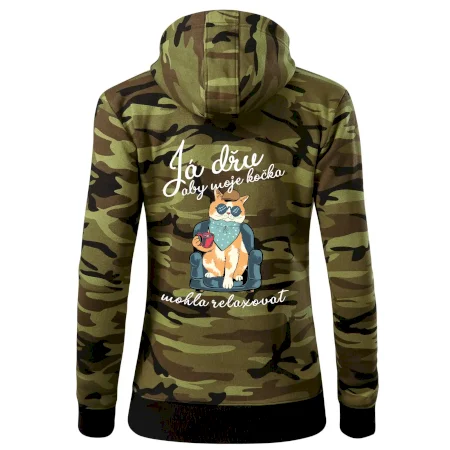 Já dřu, aby moje kočka mohla relaxovat