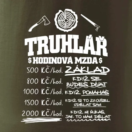 Hodinová mzda truhlář