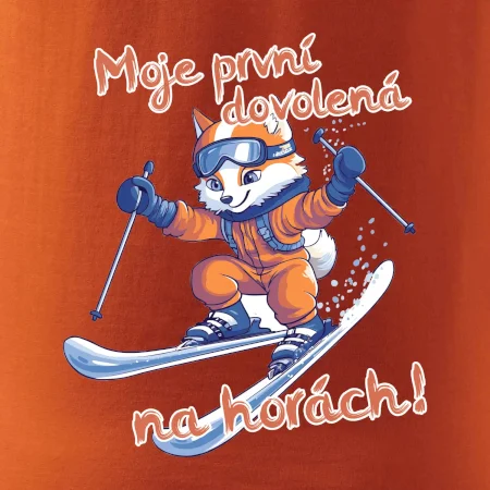 Moje první dovolená na horách oranžová liška