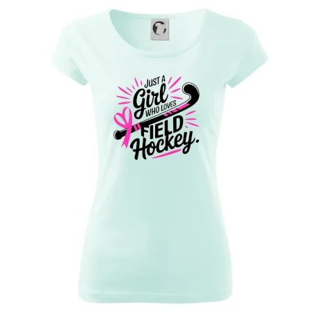 Just a girl who loves field hockey černo růžové