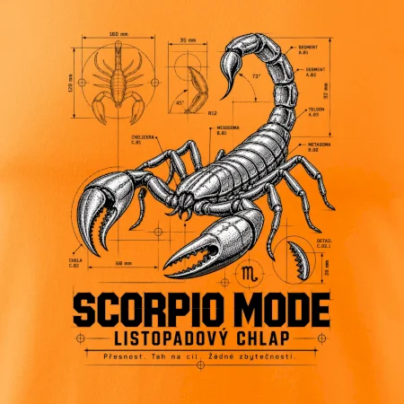 Listopadový štír technický nákres scorpio mode