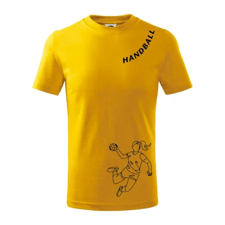 Handball nápis šikmo