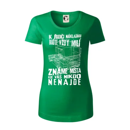K řidiči náklaďáku buďte vždy milý