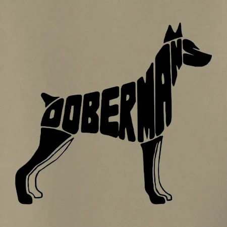 Dobrmans - nápis v tělě