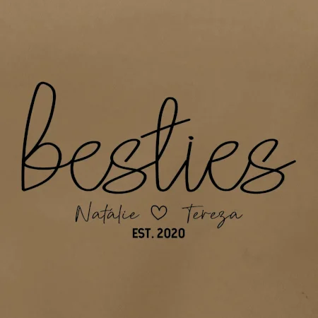 Párové mikiny - Besties Jména a rok