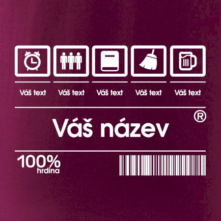 Čárový kód - Vlastní text
