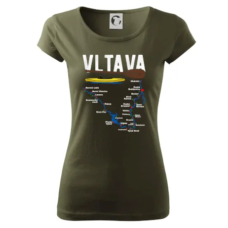 Mapa řeky Vltavy