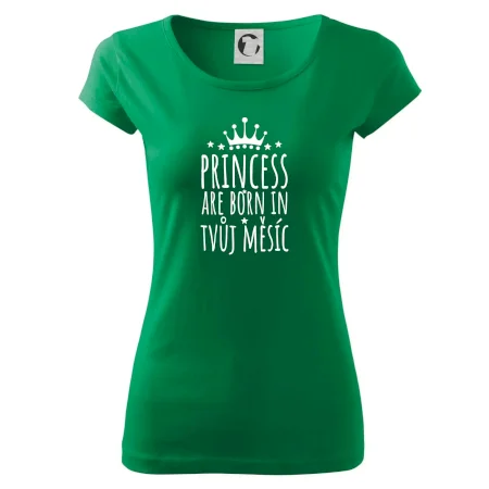 Princesses are born in (vlastní nápis měsíc narození)