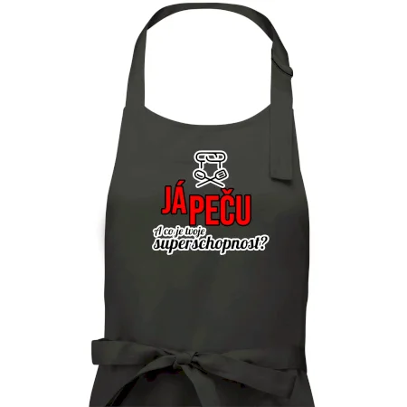 Já peču - tvoje superschopnost? rovný nápis