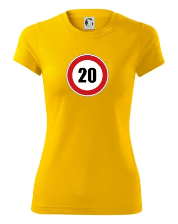 Dopravní značka - omezení rychlosti 20