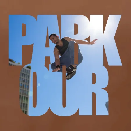 Parkour nápis nebe