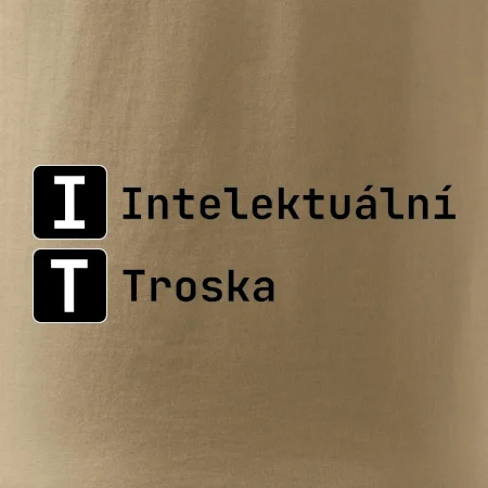 IT Nápis Intelektuální Troska