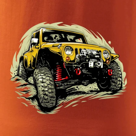 Žlutý offroad s navijákem