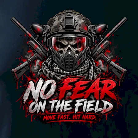 Lebka bojovníka no fear paintball
