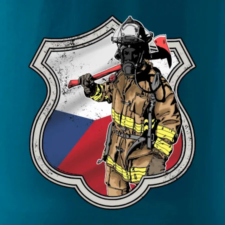 Hasič erb - Česká vlajka