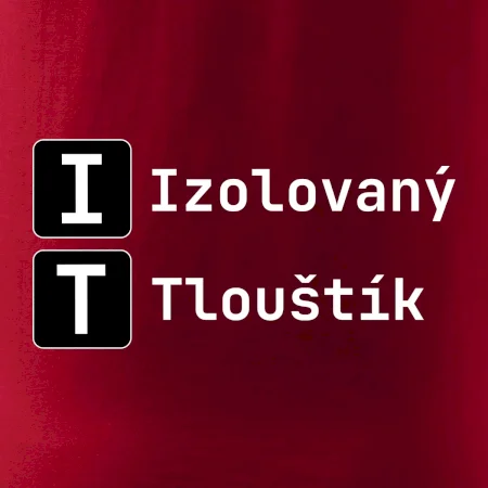 IT Nápis Izolovaný Tlouštík