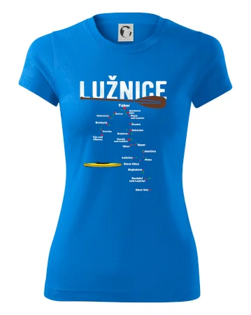 Mapa řeky Lužnice