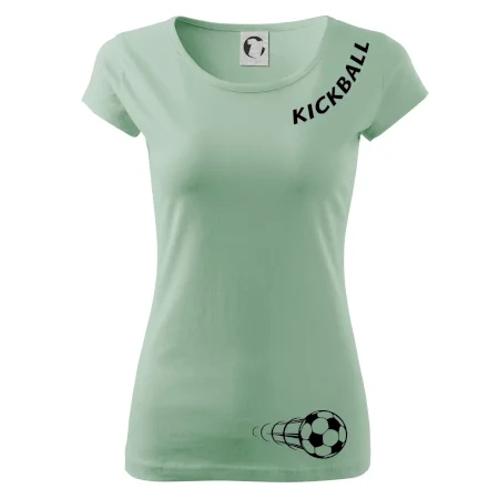Kickball nápis šikmo