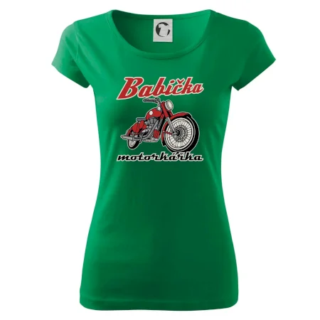 Babička motorkářka