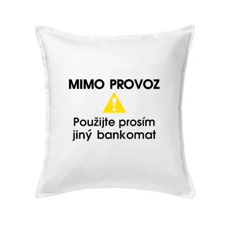 Mimo provoz - použijte jiný bankomat