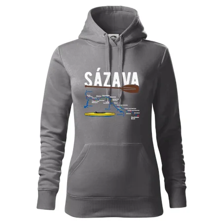 Mapa řeky Sázavy