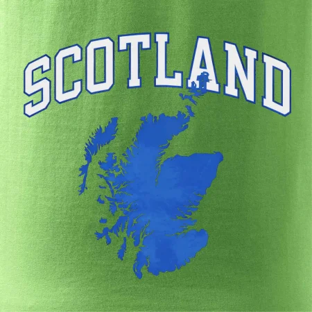 Scotland nápis s mapou