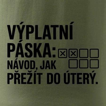 VÝPLATNÍ PÁSKA: Návod, jak přežít do úterý