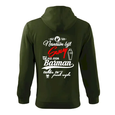 Nesnáším být sexy - nápis - barman / barmanka