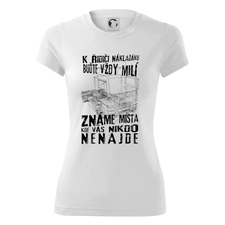 K řidiči náklaďáku buďte vždy milý