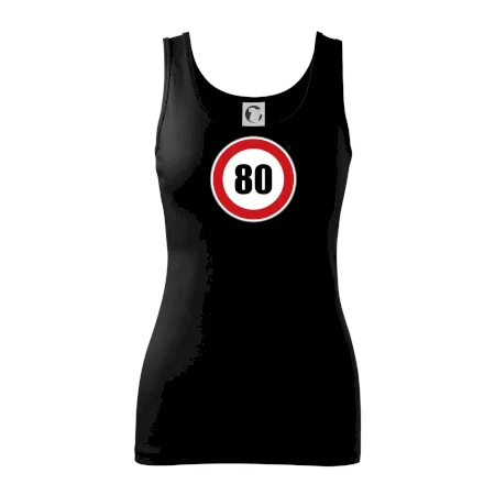 Dopravní značka - omezení rychlosti 80