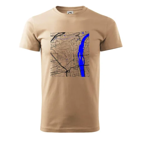 Praha Malá Strana - Mapa s vodními toky