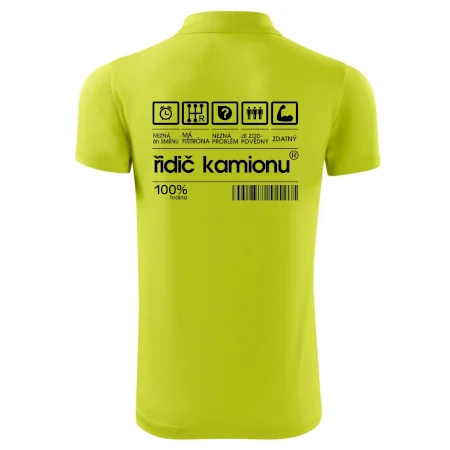 Čárový kód řidič kamionu